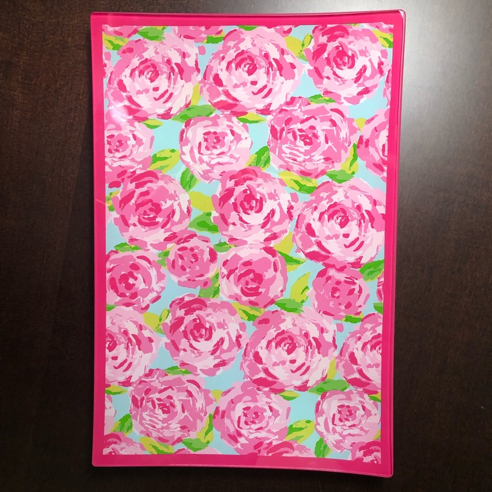 EUC Lilly Pulitzer Rose Tray